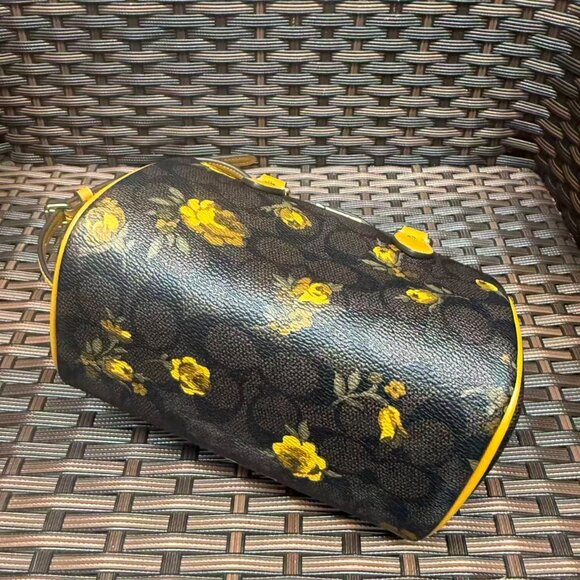 NWT Coach Mini Rowan Crossbody Bag Signature Canvas Floral CCF31 - Picture 3 of 7